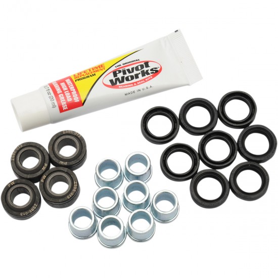 Kit Rolamentos / Casquilhos Pivot Works Triangulos Inferiores Honda Trx 400